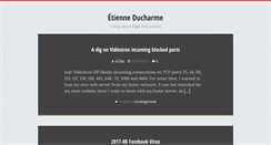 Desktop Screenshot of etienneducharme.com