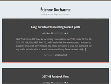 Tablet Screenshot of etienneducharme.com